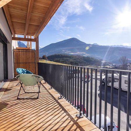 Au Calme Des Sommets - Vue Montagne Lägenhet Embrun Exteriör bild